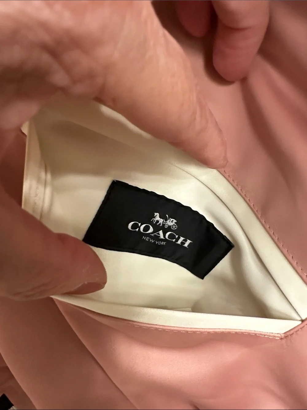 Coach Reversible Satin Varsity Jacket,
